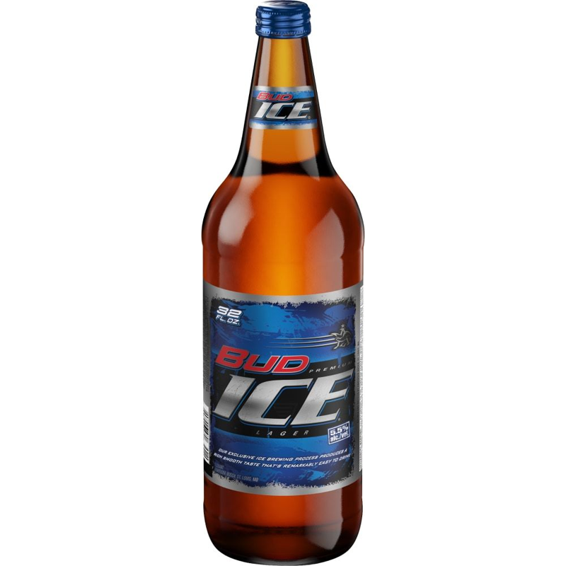 Bud Ice Lager 32oz Bottle