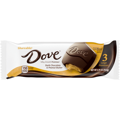 Dove Silky Smooth Promises Dark Chocolate & Peanut Butter Candy 2.75oz Unit Unit