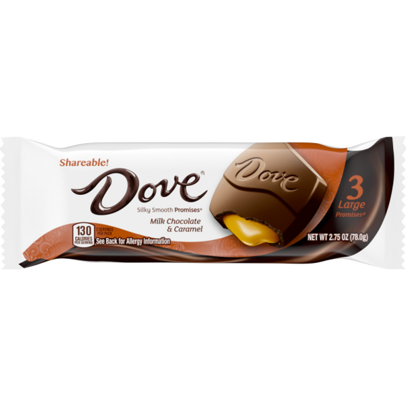 Dove Silky Smooth Promises Milk Chocolate & Caramel Bar 2.75oz Unit