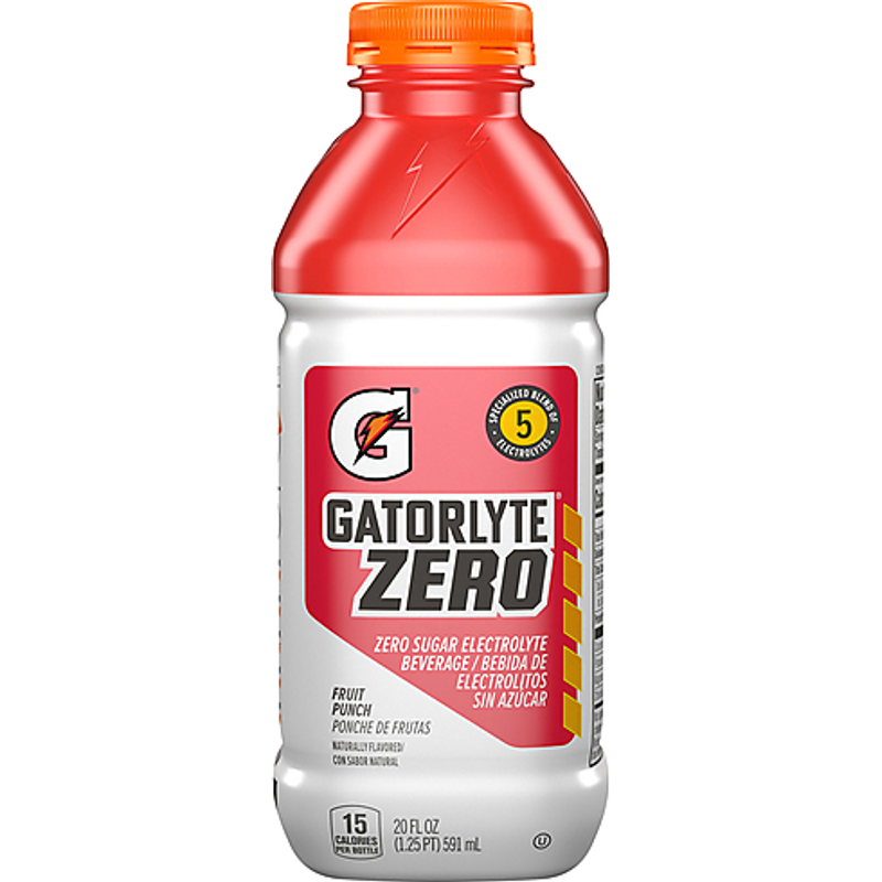 Gatorade Gatorlyte Zero Fruit Punch 20oz Bottle