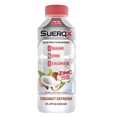 SueroX Electrolyte Beverage, Coconut Refresh 21.3oz Bottle