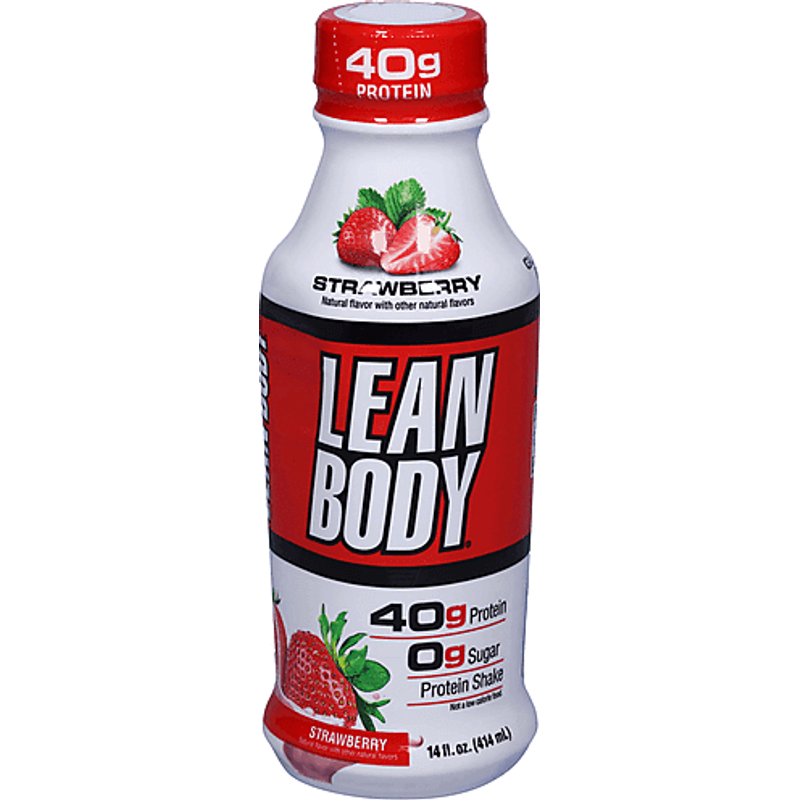 Lean Body Protein Shake, Strawberry 14oz Bottle