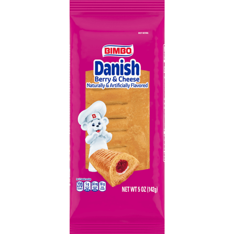 Bimbo Danish Berry & Cheese, 5oz Pack