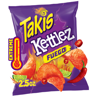 Takis Kettlez Fuego Hot Chili Pepper & Lime Kettle-Cooked Potato Chips