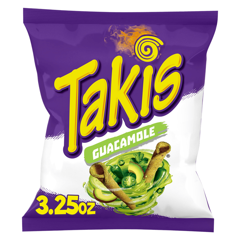 Takis Tortilla Chips, Guacamole, Mild 3.25oz Bag