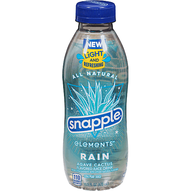 Snapple Elements Rain Agave Cactus Juice 15.9oz Bottle