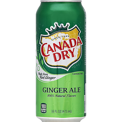 Canada Dry Ginger Ale Soda 16oz Can