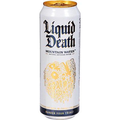 Liquid Death 100% Mountain Water - 19.2 Fl Oz Can