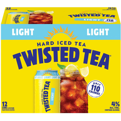 Twisted Tea Hard Iced Light 12 Pack 12oz Cans