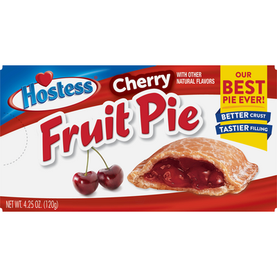 Hostess Cherry Fruit Pie Single Serve, 4.25oz Bag