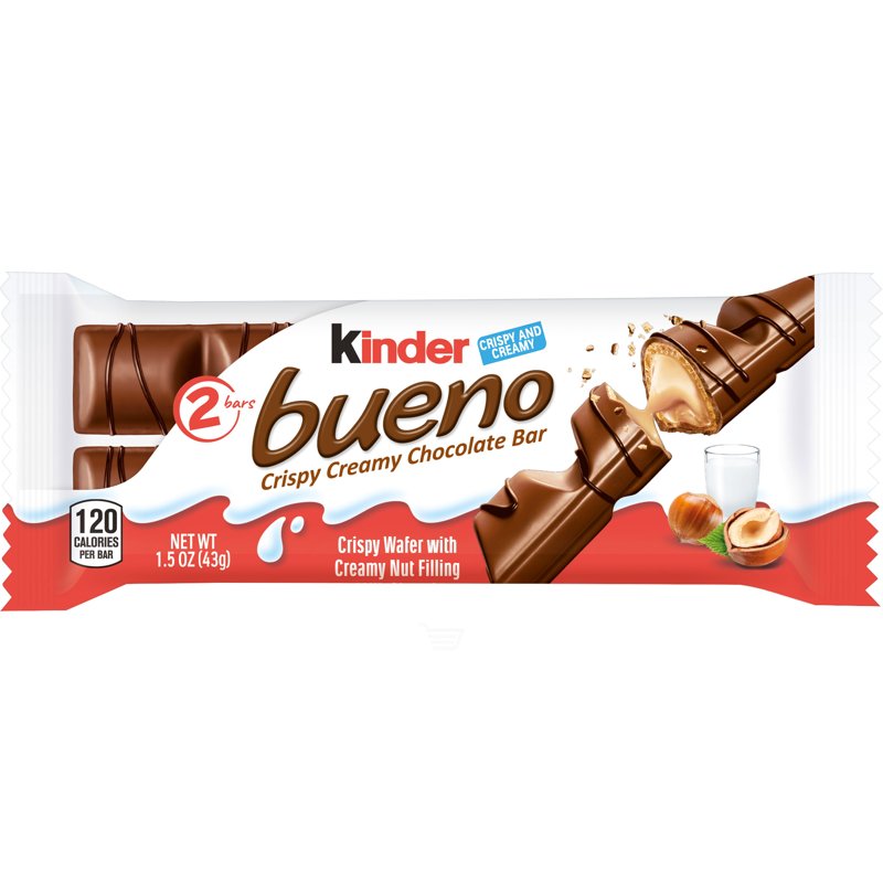 Kinder Bueno Chocolate Bar, Crispy Creamy