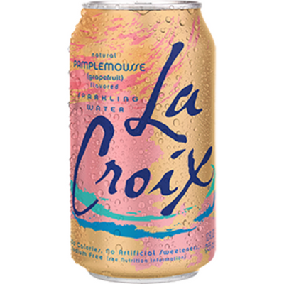 La Croix Sparkling Water Pamplemousse (Grapefruit) 12 oz Can