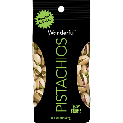 Wonderful Pistachios Roasted & Salted 8 oz Bag