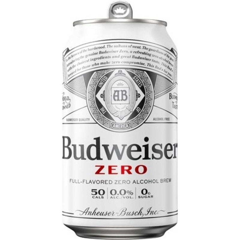 Budweiser Zero Non-Alcoholic 6x 12oz Bottles