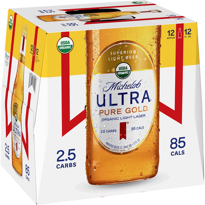 Michelob Ultra Pure Gold 12x 12oz Cans