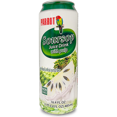 Parrot Brand Soursop Juice Drink 12x 16.9oz Cans