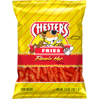 Chester's Flamin Hot Fries Flavored Corn & Potato Snacks 8oz Bag