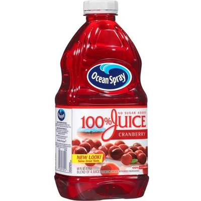 Ocean Spray 100% Juice Cranberry Juice 15.2oz Bottle