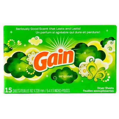 Gain Original Dryer Sheets 15x 2oz Counts