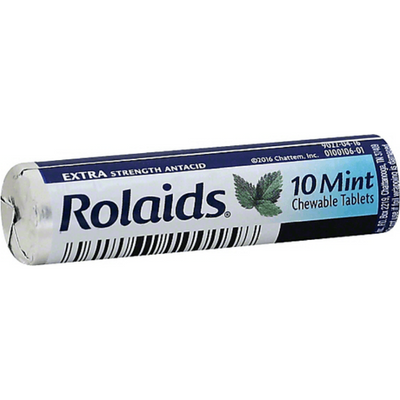 Rolaids Extra Strength Antacid Tablets, Mint 10ct