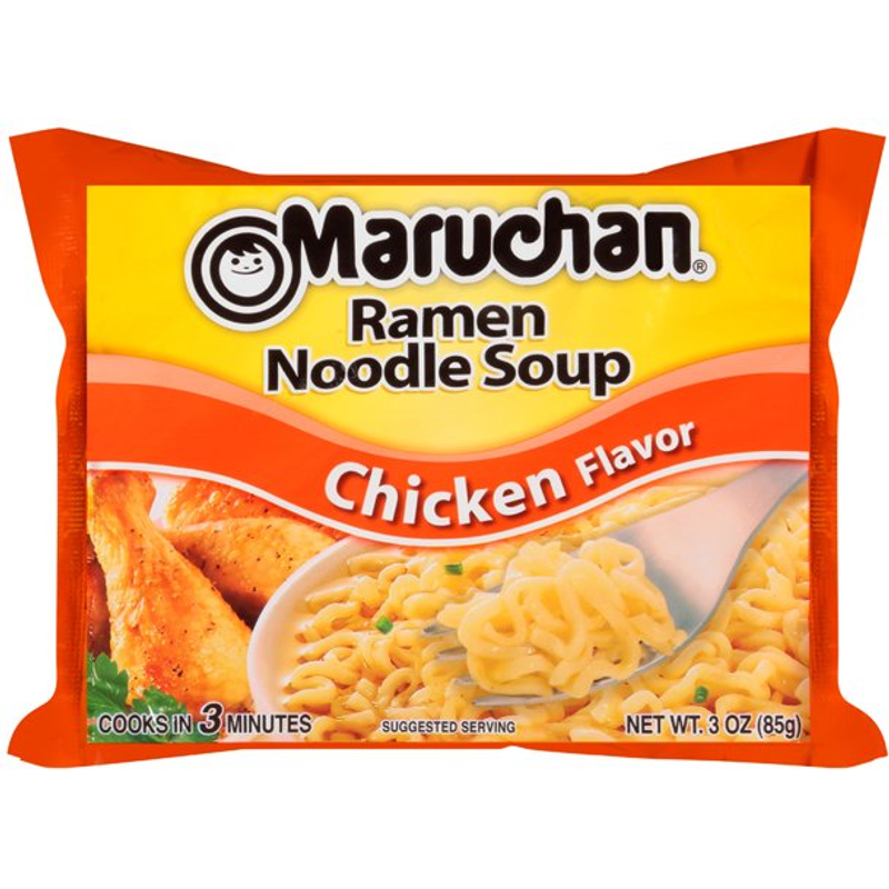 Maruchan Chicken Flavor Ramen Noodles 3oz Pouch