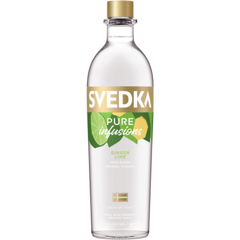 SVEDKA Pure Infusions Ginger Lime Flavored Vodka 750ml Bottle