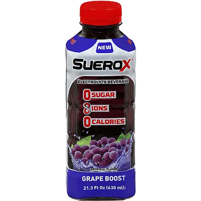 Suerox Grape Boost Electrolytes 12x 21.3oz Plastic Bottles