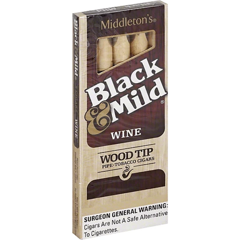 Black & Mild Wine Wood Tip Pack