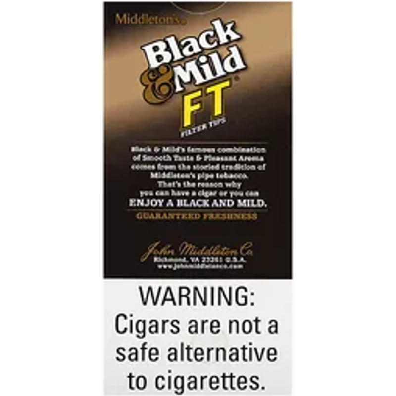 Black & Mild Filtered Tip Pack