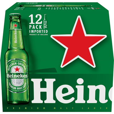 Heineken Lager 12 oz Bottle