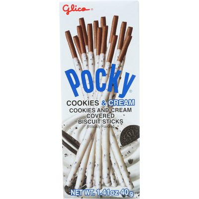 Glico Pocky Cookies & Cream Covered Biscuit Sticks 1.41oz