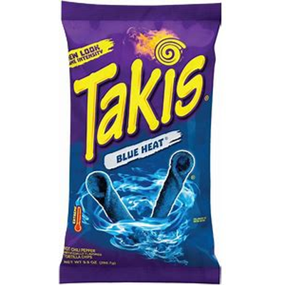 Takis Blue Heat Puffs and Pretzels Chip 9.9oz Bag