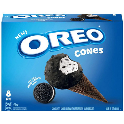 Oreo Ice Cream Cone 12x 8oz Counts