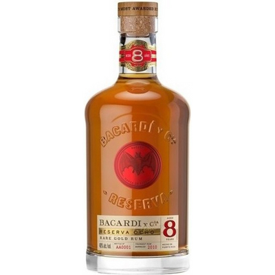 Bacardi 8 Year Ron Reserva Anejo Superior Rum 750mL