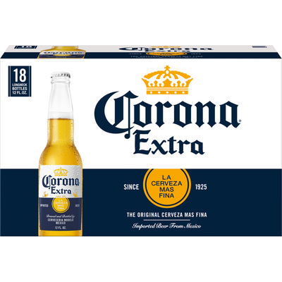 Corona Extra 18 Pack 12 oz Bottles