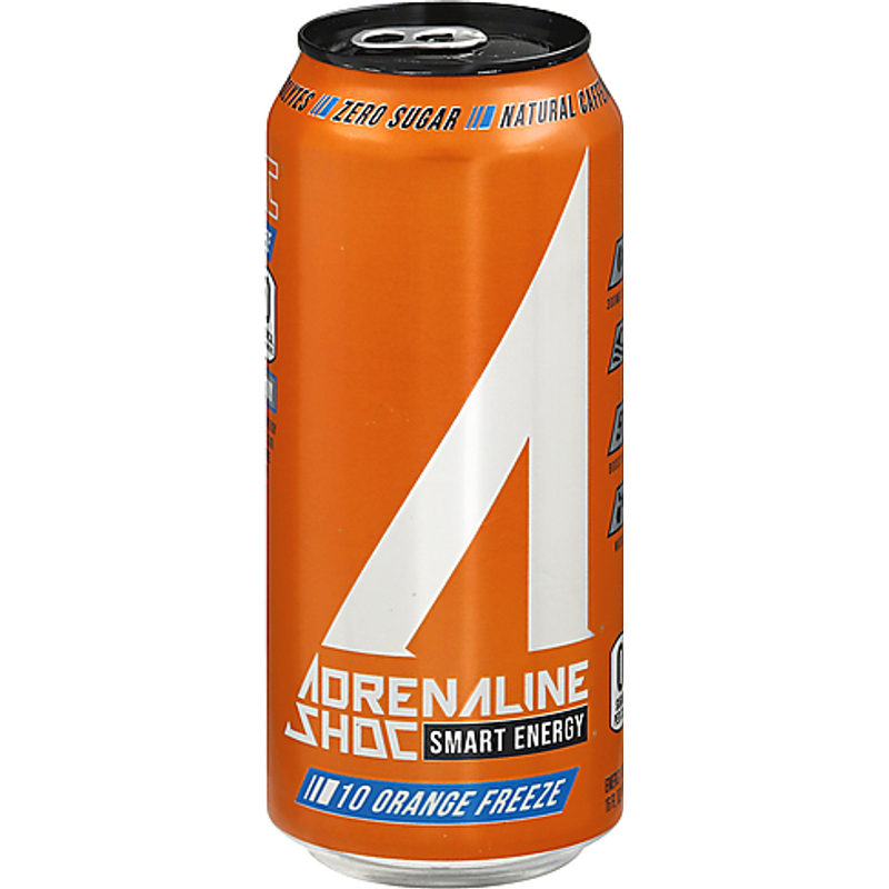 Adrenaline Shoc Orange Freeze Smart Energy Drink 16oz Can