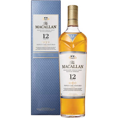 The Macallan Highland Single Malt Scotch Whisky 12 Year Triple Cask Matured 750mL