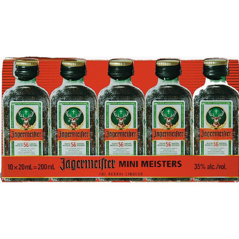 Jagermeister 10x 20ml Bottles