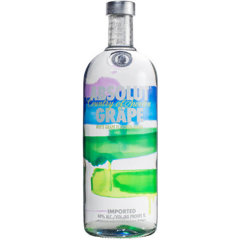 Absolut Grape Vodka 750ml Bottle