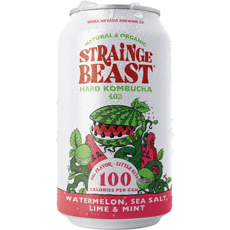 Strainge Beast Watermelon Sea Salt Hard Kombucha 6x 12oz Cans