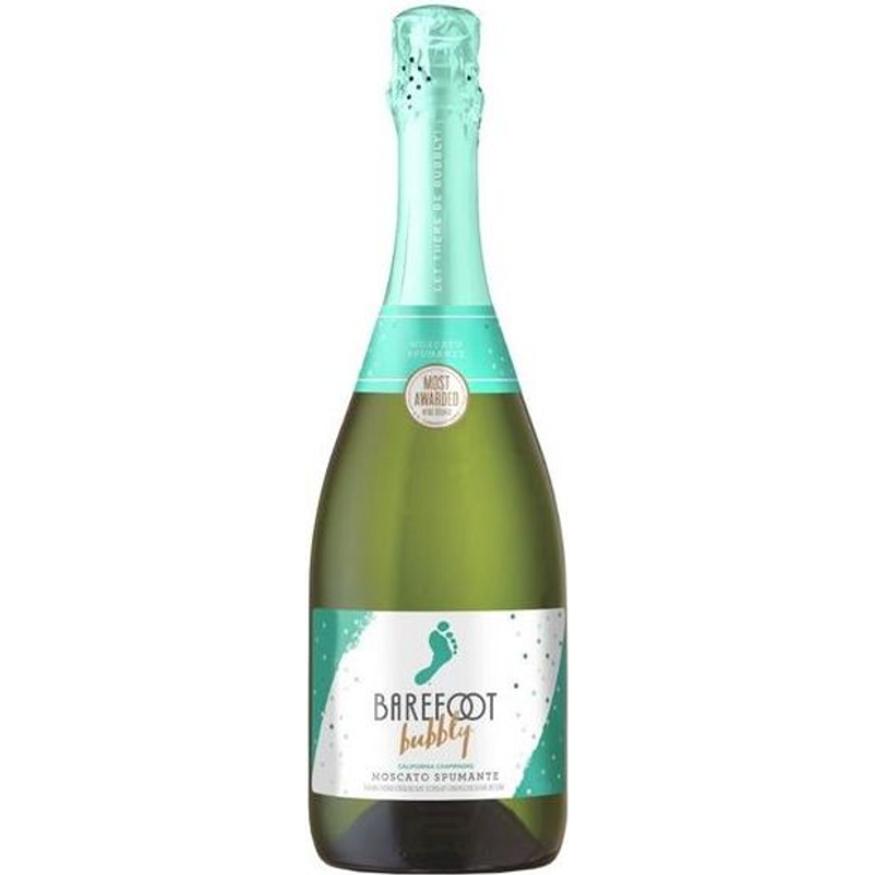 Barefoot Bubbly Moscato Spumante Champagne Blend Sparkling Wine 750mL