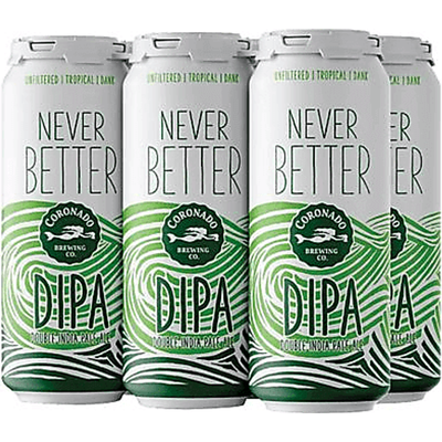 Coronado Brewing Never Better Double IPA 6 Pack 16oz Cans