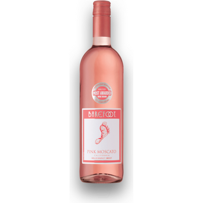 Barefoot Bubbly Pink Moscato Sparkling Wine 4 Pack Bottles 187mL