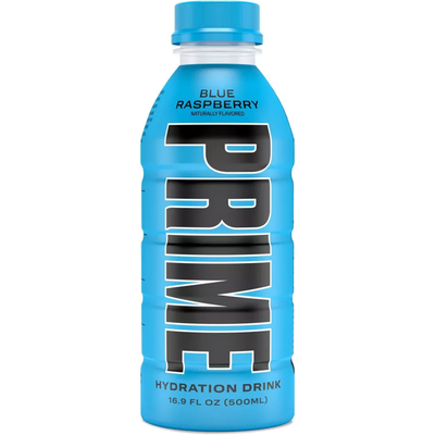 Prime Energy Hydration Blue Raspberry Flavored 16.9oz Bottle