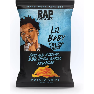 Rap Snacks Lil Baby "all In" Potato Chips 2.5oz Bag