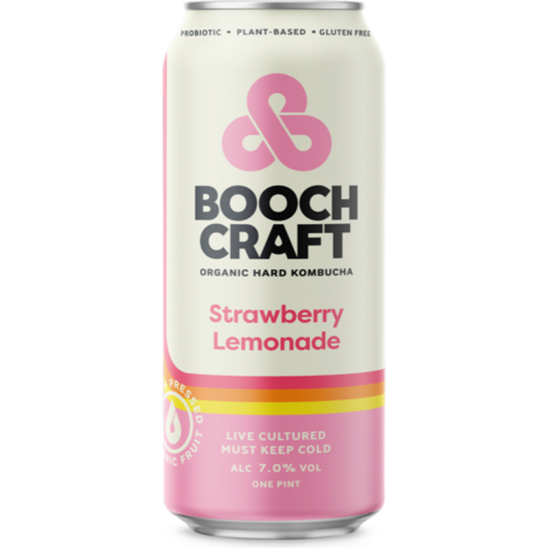 Boochcraft Strawberry Lemonade 16oz Can 7% ABV