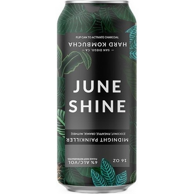 JuneShine Midnight Painkiller Hard Kombucha 6 Pack 12oz Cans